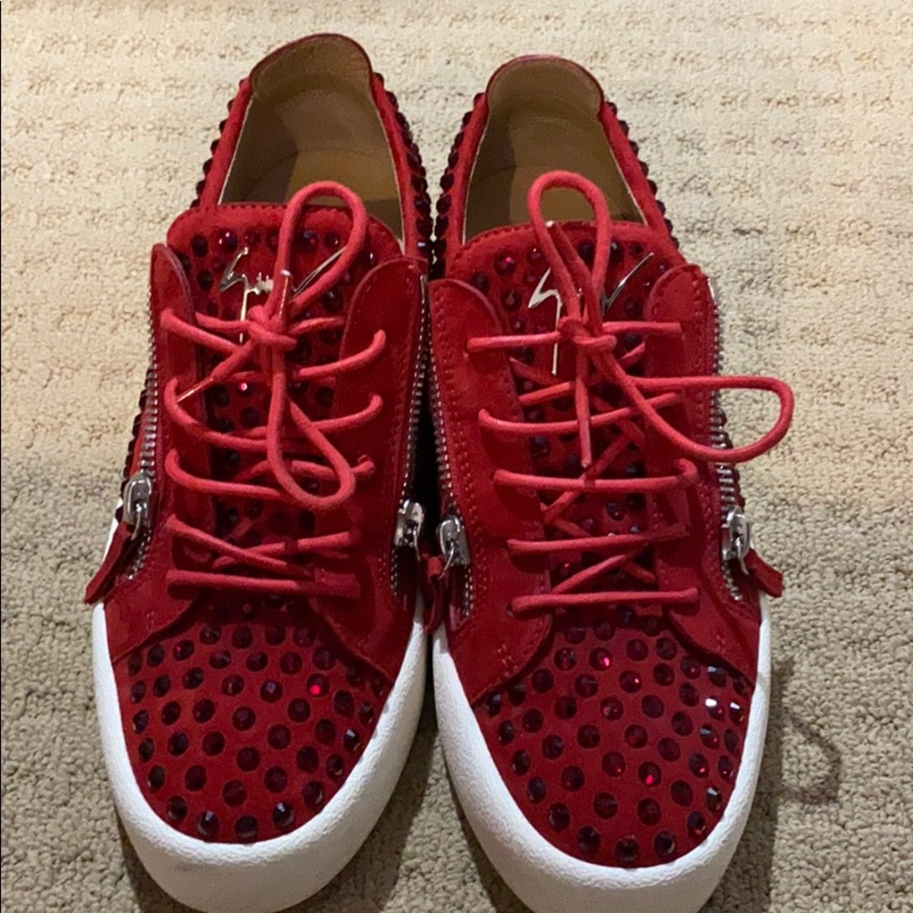 giuseppe zanotti red shoes